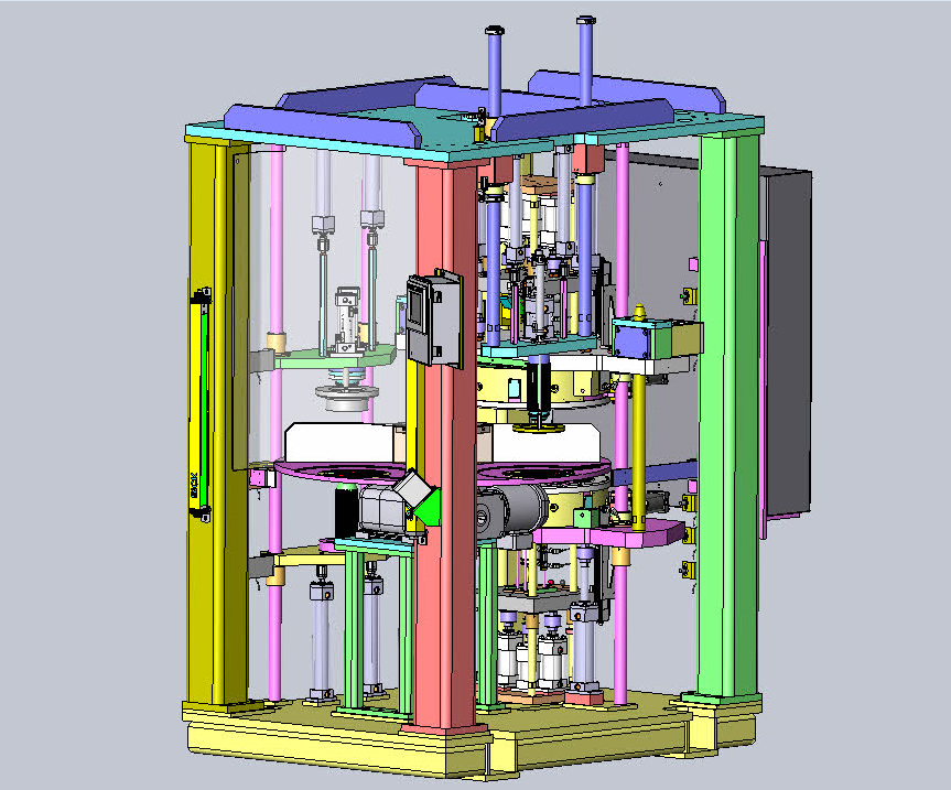【非標數(shù)模】TP60轉(zhuǎn)盤式電機壓裝機、自動化非標設(shè)備3D模型圖紙 STEP格式